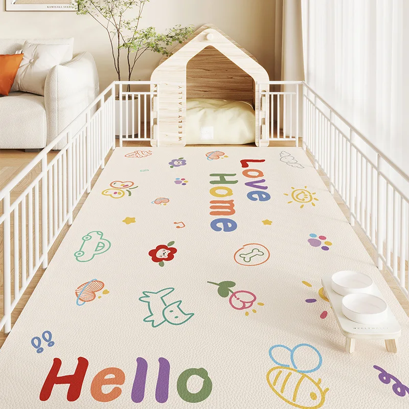 

Pet floor mat waterproof and anti-urine floor mat dog fence mat kennel leave-in, no care and non-slip