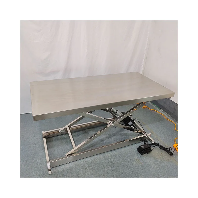 Medical Pet Operating Table, Flat Diagnosis And Treatment Table, Veterinary Equipment, Stainless Steel Lifting Table