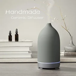 Diffuseur d'aromathérapie en céramique, humidificateur d'huiles essentielles à ultrasons pour bureau, chambre d'hôtel, assainisseur d'air chronométré, machine à parfum