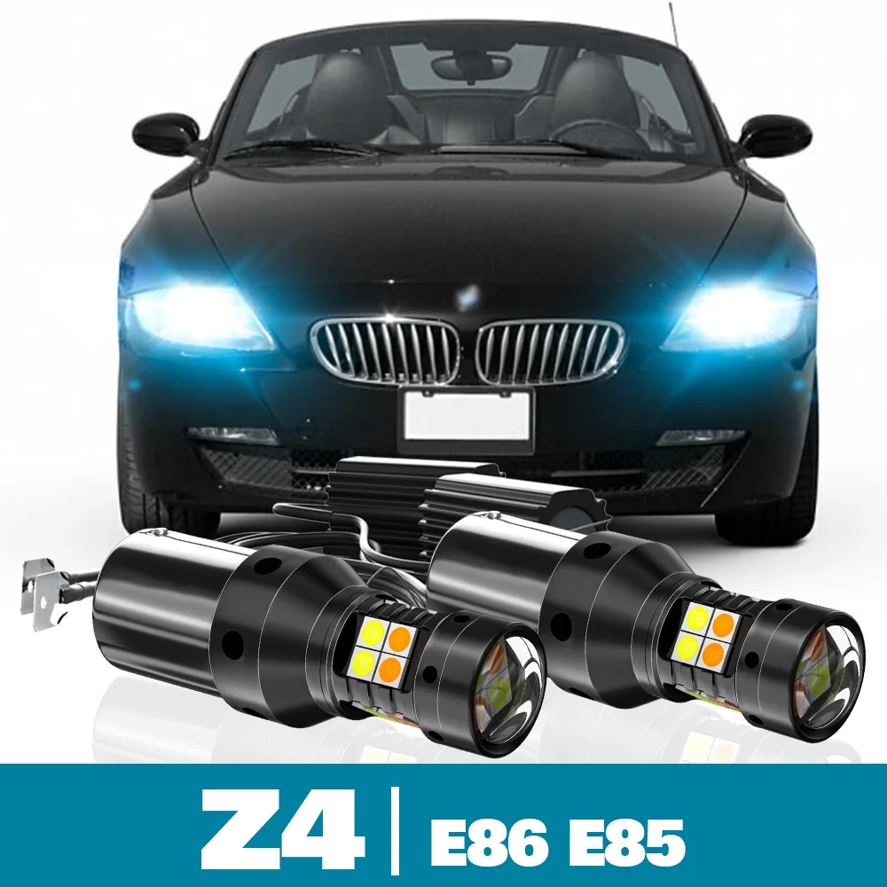 

2pcs LED Dual Mode Turn Signal+Daytime Running Light DRL For BMW Z4 E86 E85 Accessories 2003 2004 2005 2006 2007 2008 2009