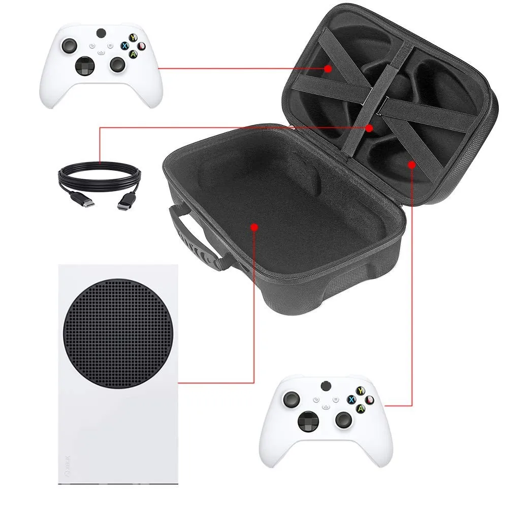 Portable Storage Bag Compatible with Xbox Series S Game Console EVA Hard Shockproof  Carrying Case For Xbox Series S Accessories