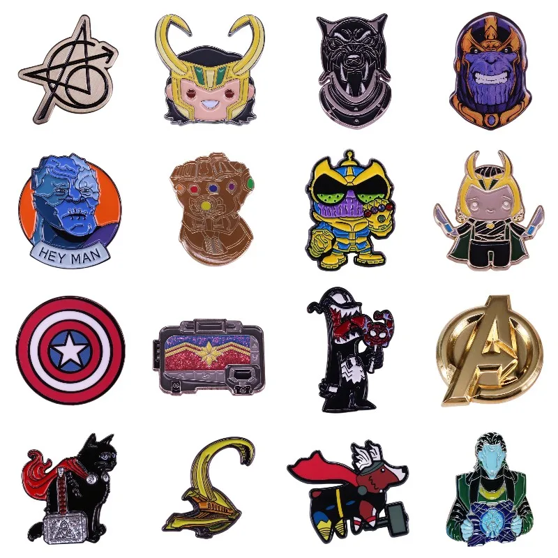 

Excellent Quality Cartoon Comic Brooch Originality Lapel Badge Collect Denim Jacket Backpack Pins Children Fashion Jewelry Gifts