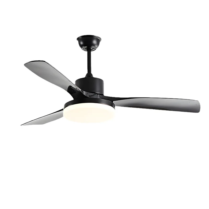 

New fan light straight leaf ceiling fan light household eye protection silent simple fan light integrated