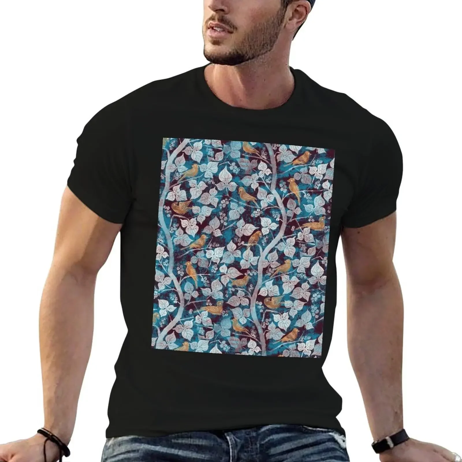 Birds in Blue T-Shirt shirts graphic tee essential t shirt new edition oversizeds clothing for men