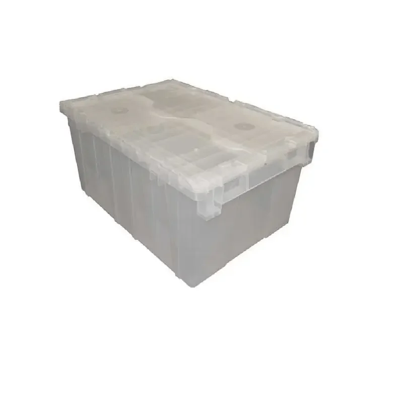 

Translucent Attached Lid Container, Plastic, Metal Hinge