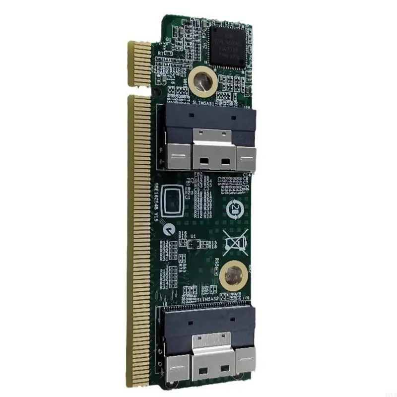 Karta adapterów Y1UB PCIe SFF-8654 na kartę rozszerzeń PCIe x16 dla serwera 1U