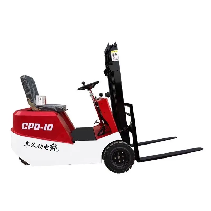 Small hydraulic lift stack height simple three-wheel truck, mini 0.5 ton forklift