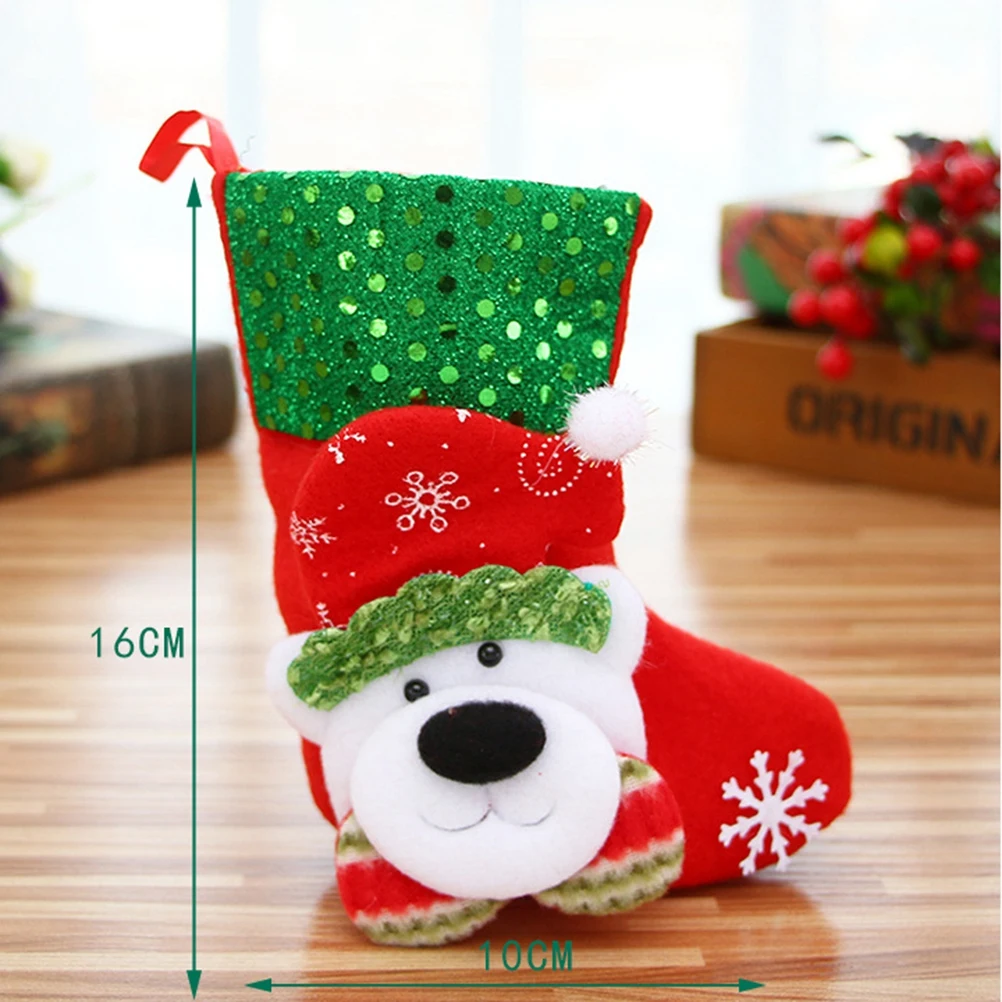 

12pcs Christmas Sock Hanging Ornament Premium Holiday Decor For Tree Home Hotel Bar Xmas Pendant Festive Decoration