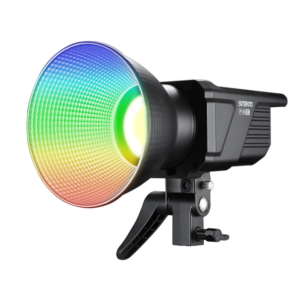 SUTEFOTO P160C RGB 165W COB Video Light V-Mount Wireless APP Control 2700K-6500K CRI＞95 for Video Photography Studio Recording