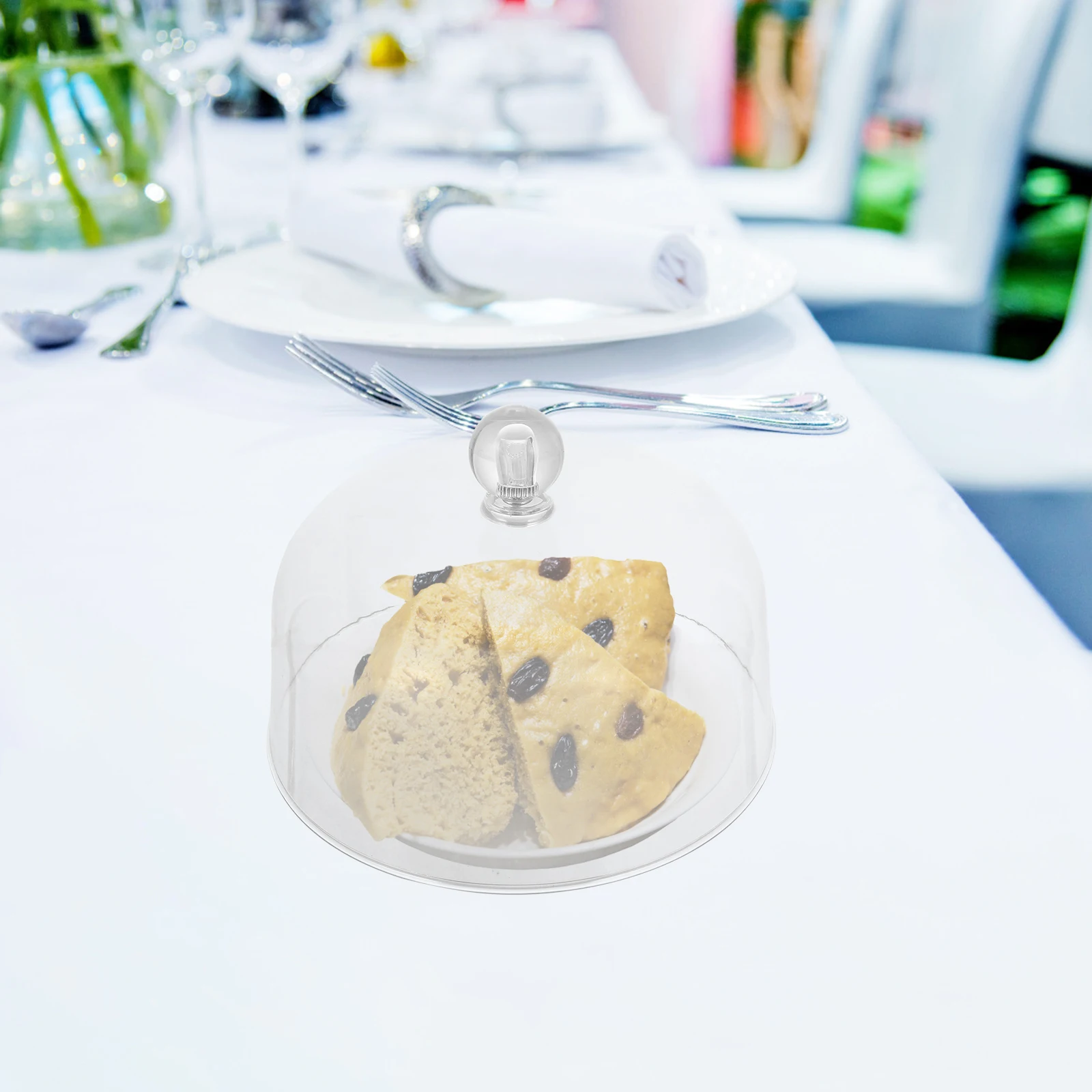 

Plastic Cake Dome Cover Transparent Food Protector For Dessert Display Household Serving Platter Lightweight Acrylic Food Dome