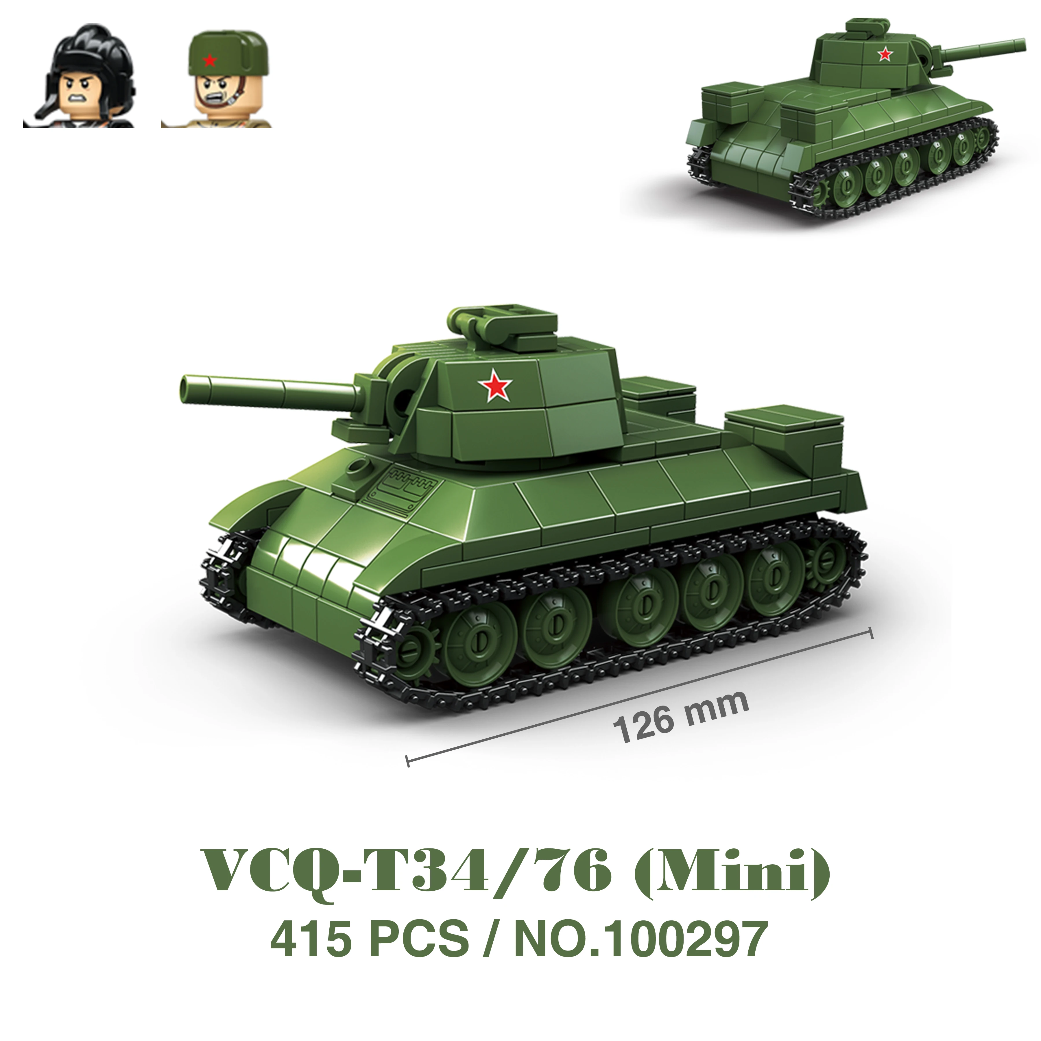 Militaire tanks Stuart SdKfz251 Panzer VI Sherman US Army Quan Guan WOII soldaat figuur model bouwsteen blok kind kinderen speelgoed