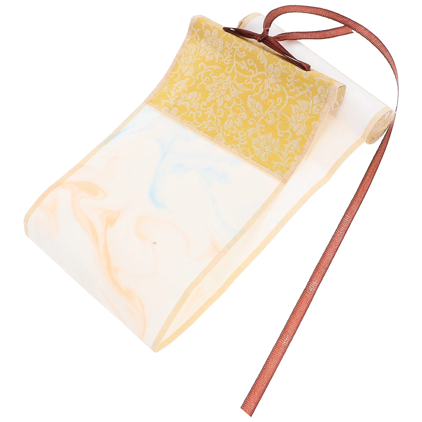 فارغة معلقة التمرير الصينية شوان ورقة Semiraw سطح خمر الباتيك تصميم مذهب المدمجة اليد التمرير ل #1