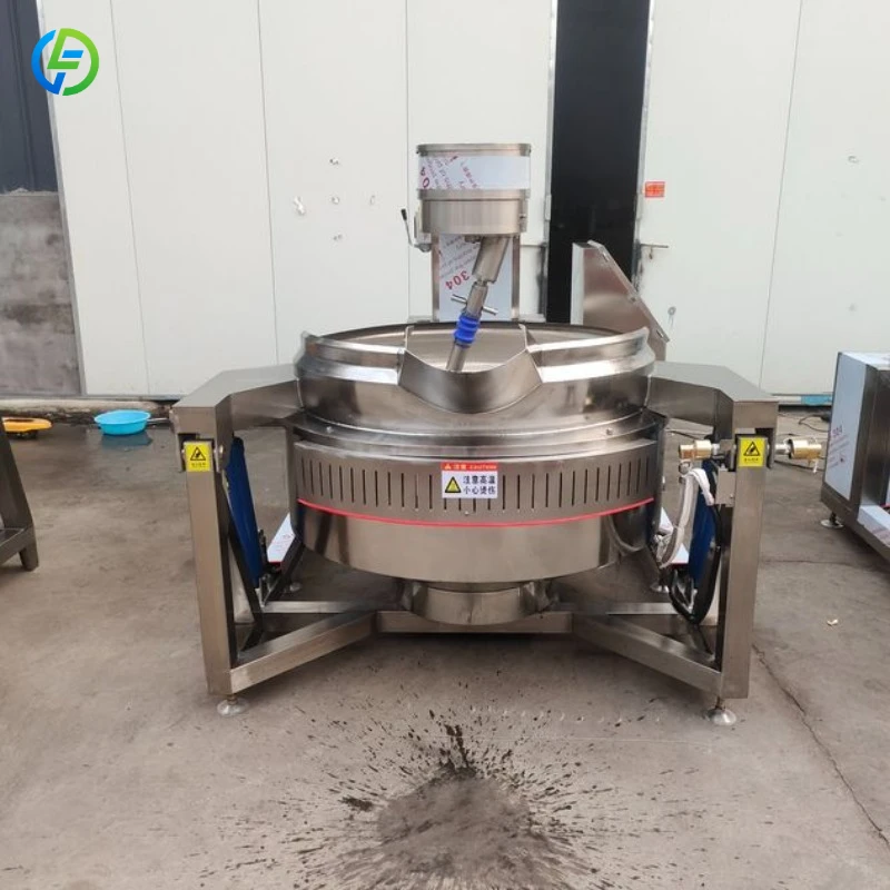 Commercial Jacketed Kettle Sandwich Pot Cooking Mixer Machine with Scraper for Food Processing FL Customized