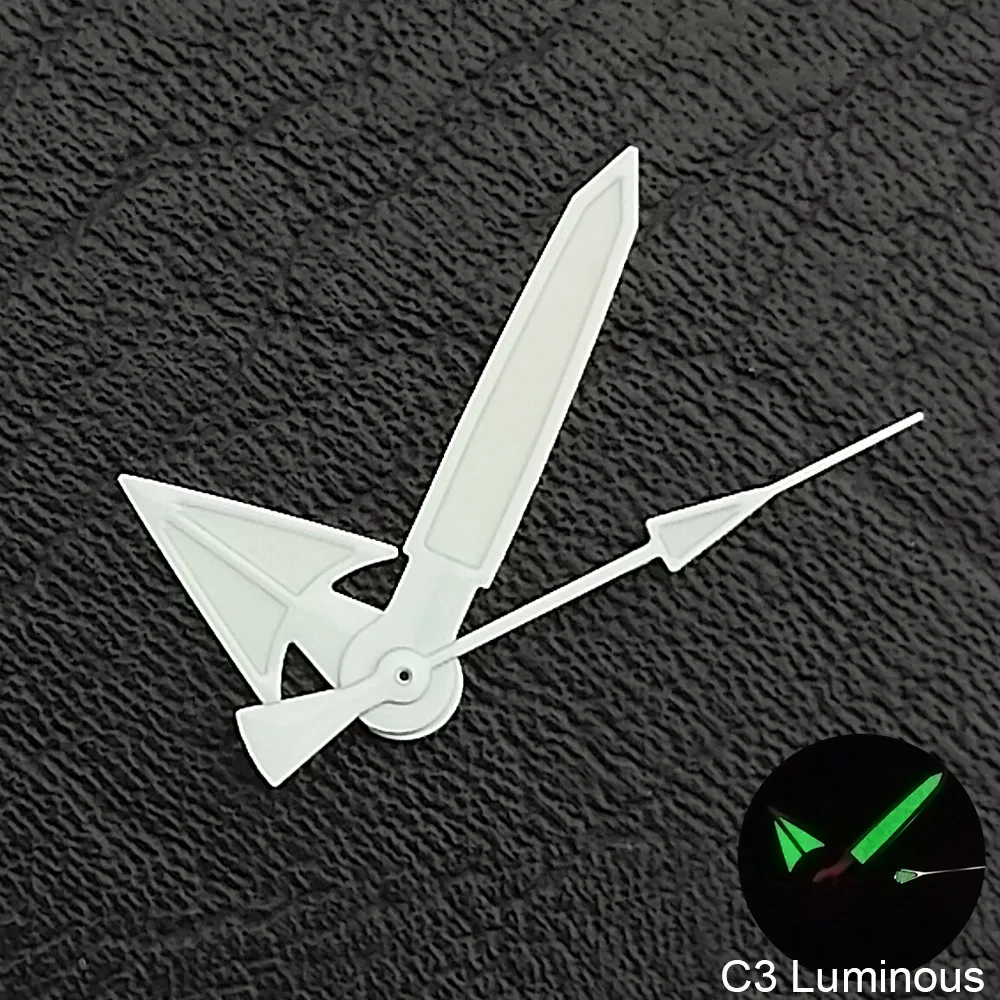 ساعة يد 12.5 ملم C3 جرين يان مضيئة تناسب NH35 NH36 جزء ملحقات حركة الساعات #6