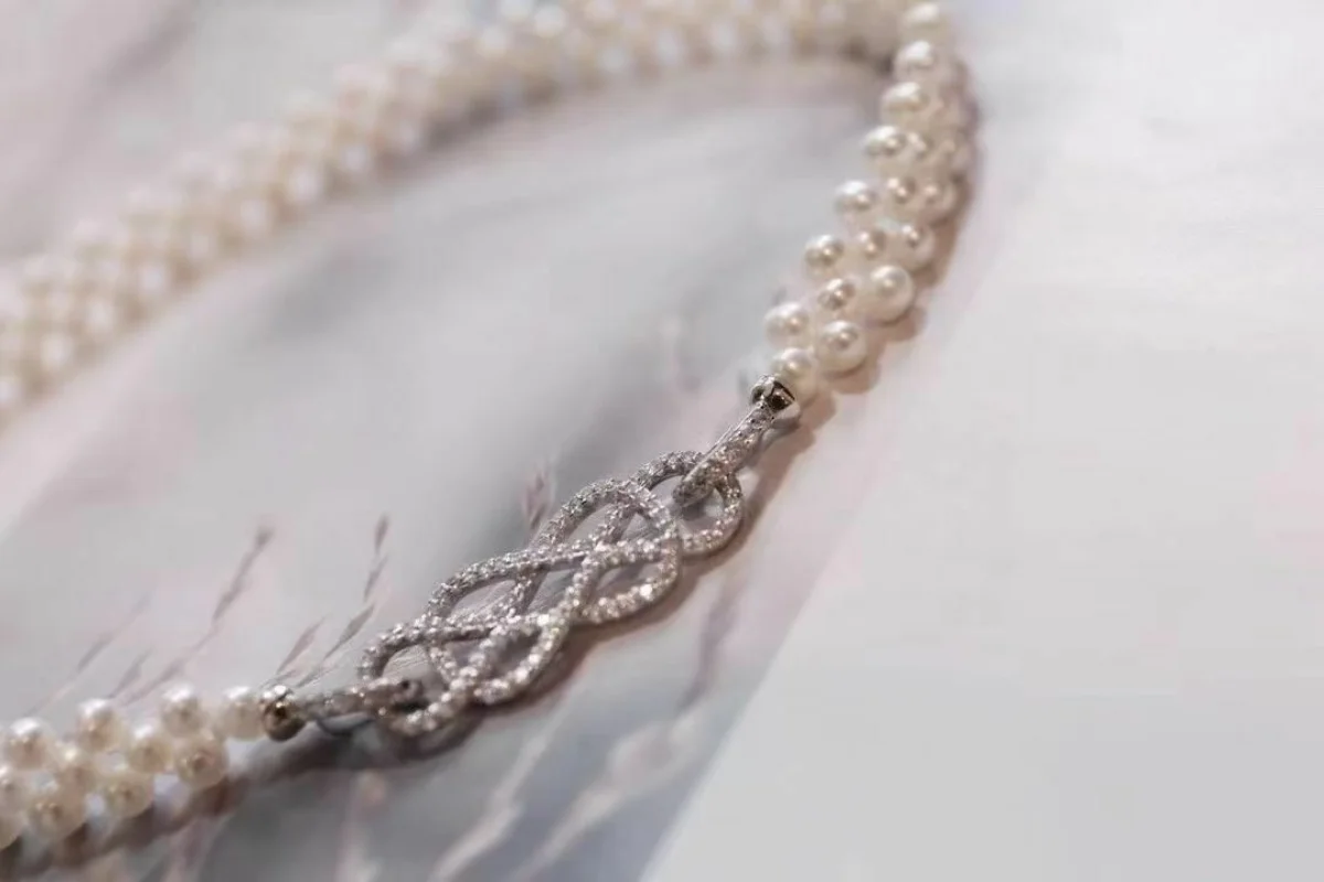 Gorgeous Handmake South Sea White Pearl Choker Necklace 16.5