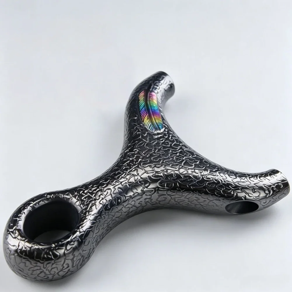 TC21 Titanium Alloy Hardened Wire-wrapped Titanium Alloy Slingshot High-end Outdoor Hunting Shooting Slingshot Precision Shoot