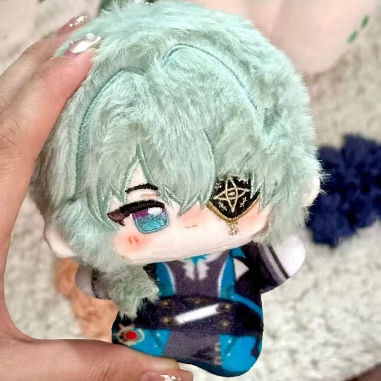 Anaxa Cosplay Costume Accessories Plush Keychain Honkai Star Rail 10CM Key Chain Fans Backpack Pendant Decor Collectible Gifts