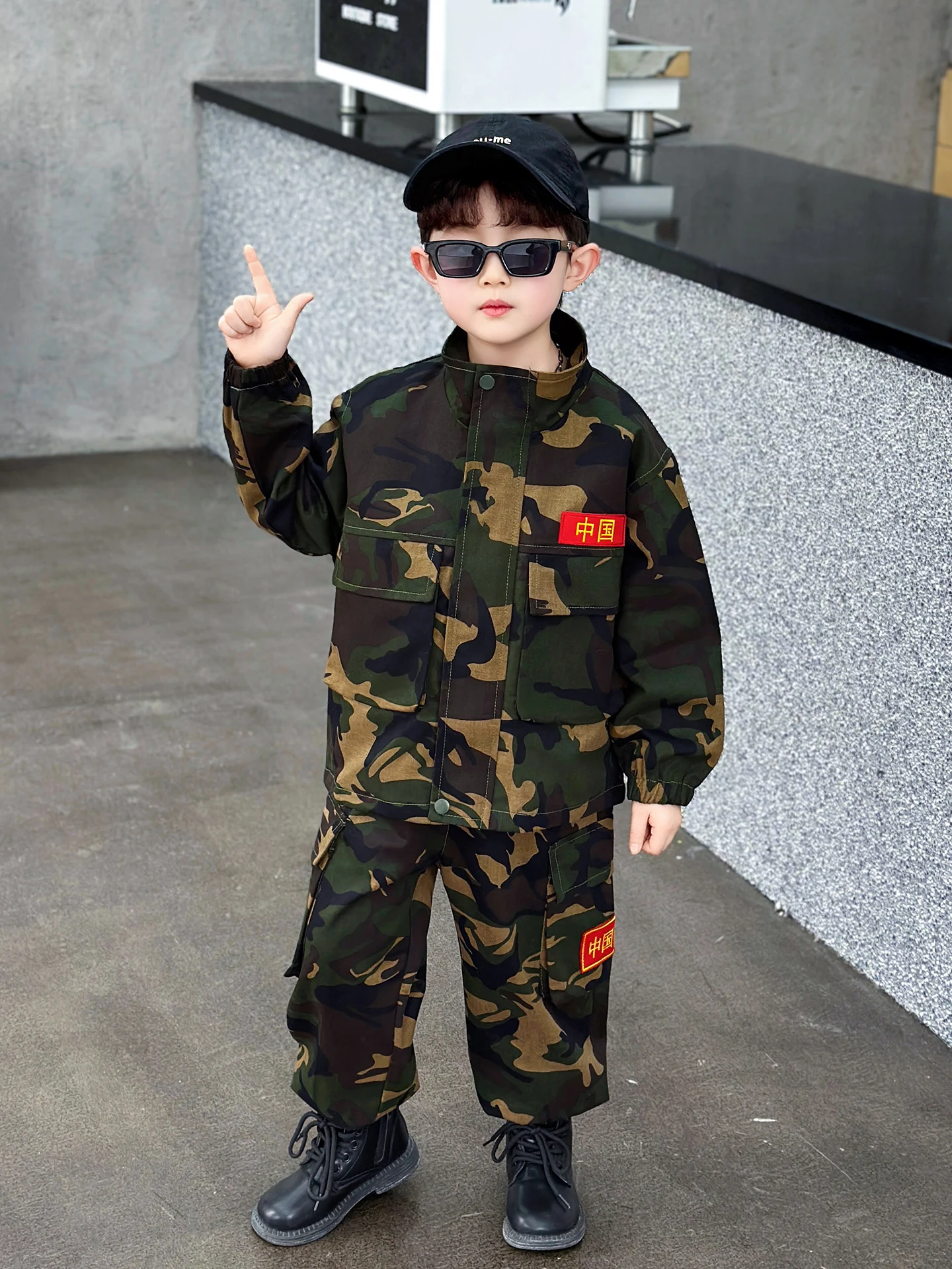 children's-camouflage-orm-set-spring-autumn-sle-jaet-elementary-school-military-training-performance-clothes-for-boys