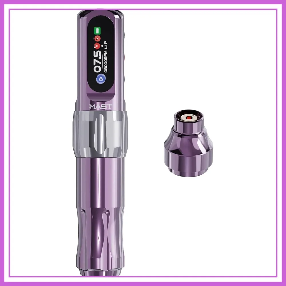 

Cordless Tattoo Pen Machine 111g Ultra Lightweight Silent Rotary Gun for Lining Shading PMU