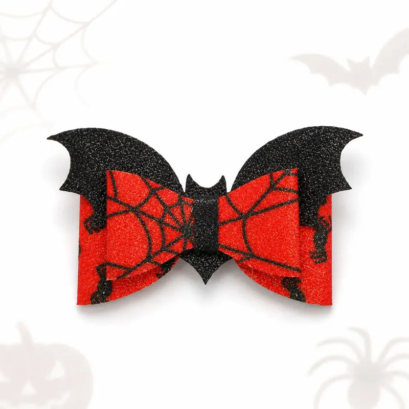 50 Stück Halloween Schmetterlings-Schleifen-Applikationen DIY Haarspangen-Zubehör Party-Dekoration – Detail 6