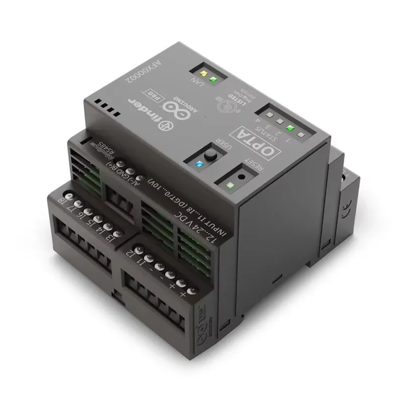 The original Arduino Opta WiFi AFX00002 mini PLC module programmable logic controller