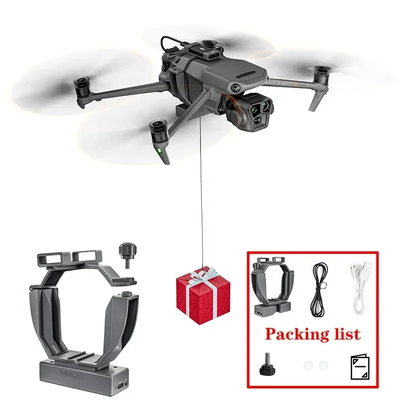 Airdrop System for DJI Mavic 3/Mavic 3 Pro/Mavic 3 Delivery Dropper Classic Load 400g Can Be Used with 4G Modules Drone Thrower