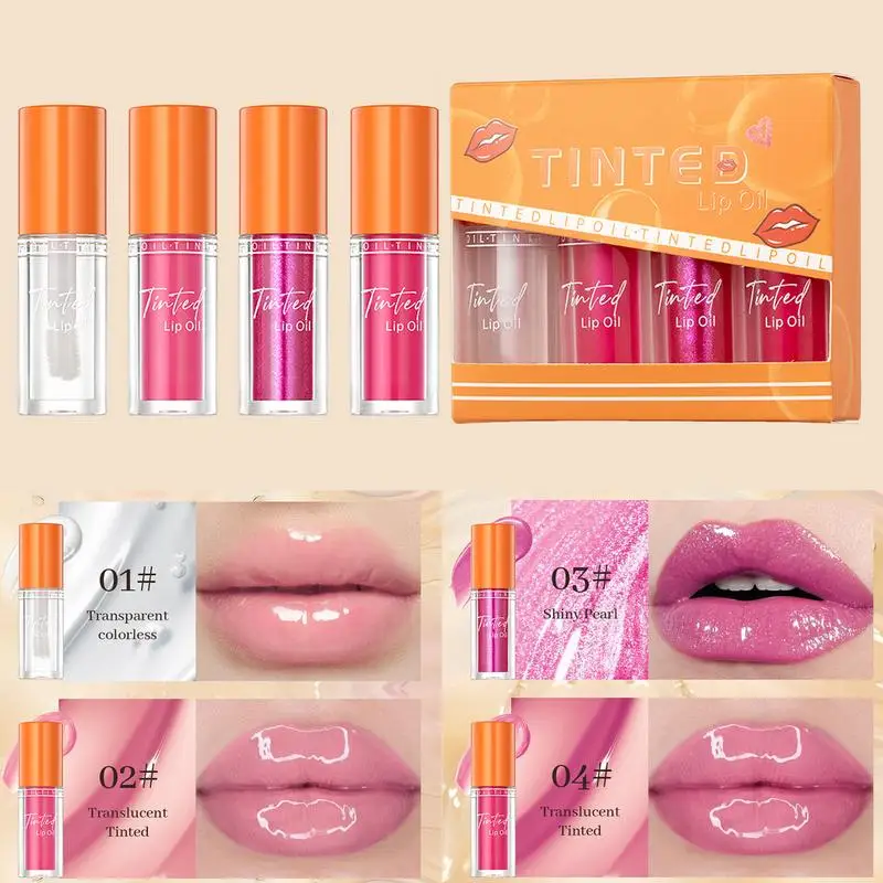 Bálsamo hidratante de brillo de labios transparente, aceite de labios tintado de gelatina de cristal, brillo de lápiz labial no pegajoso, maquillaje de labios, herramienta para el cuidado de los labios, nuevo