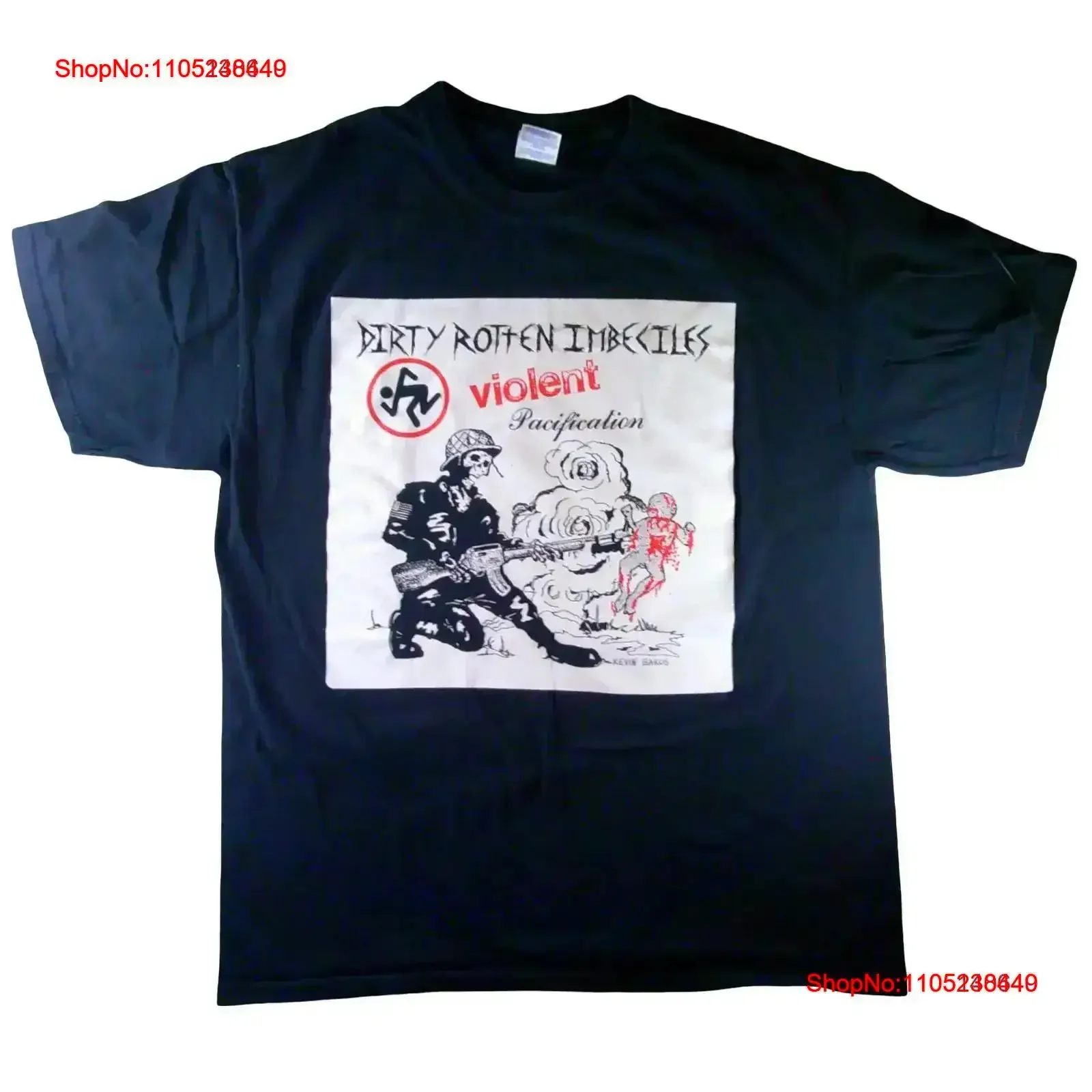 

Dirty Rotten Imbeciles DRI Violent Pacification T Shirt 2000s Large vintage Washed fashion Stylish homme Soft vintage Washed