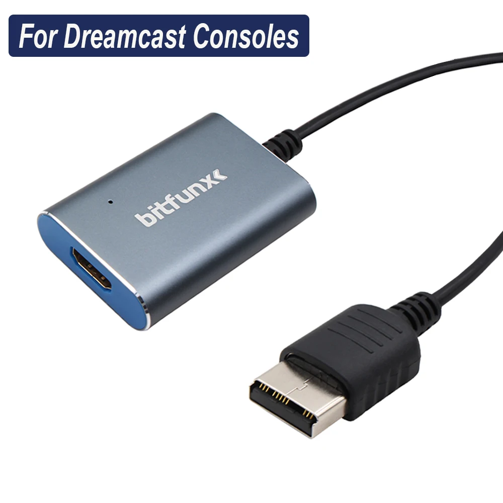 

Bitfunx Digital HDMI-compatible Adapter Plug and Play for SEGA Dreamcast Video Game Consoles Supports all Dreamcast display mode