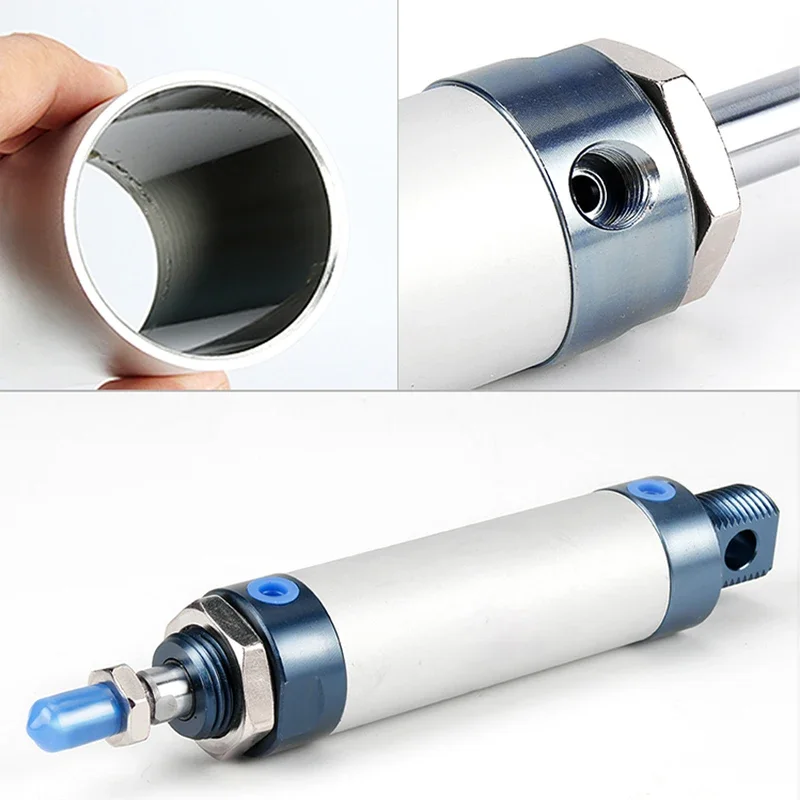 Air Pneumatic Cylinders Double Compressed Air Cylinder MAL Mini Bore 16/20/25/32mm 40mm Stroke 25/50/75/100 200 Single Lever