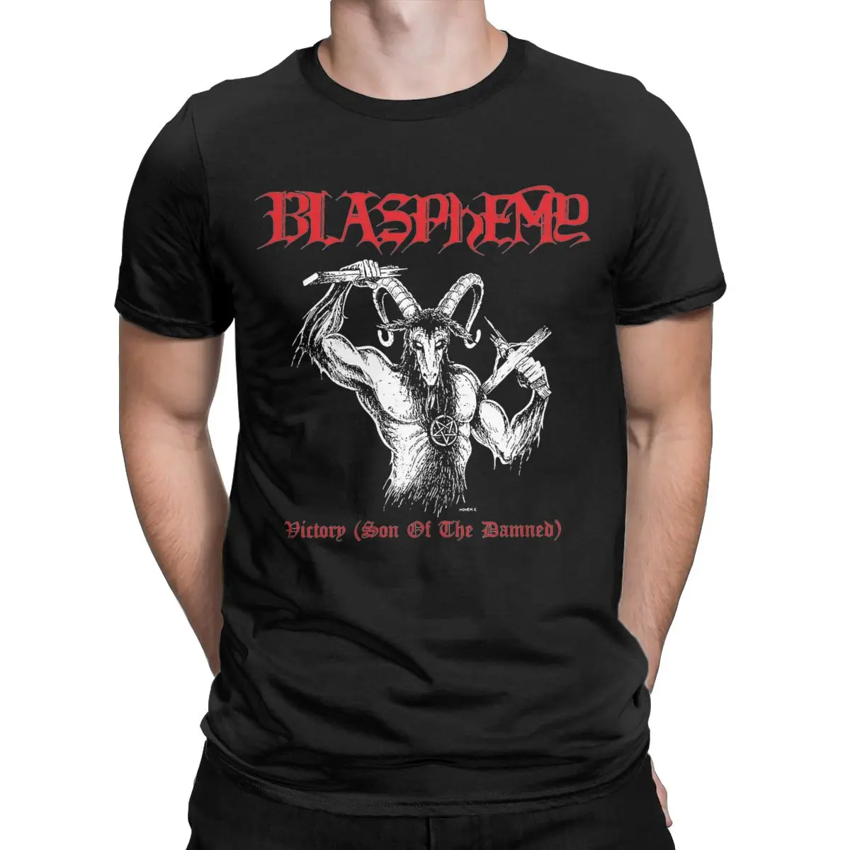 Summer Son Of The Damned Blasphemy Band for Men Women T Shirts Outfit Novelty Tee Shirt T-Shirt 100% Cotton Gift Idea Clothes