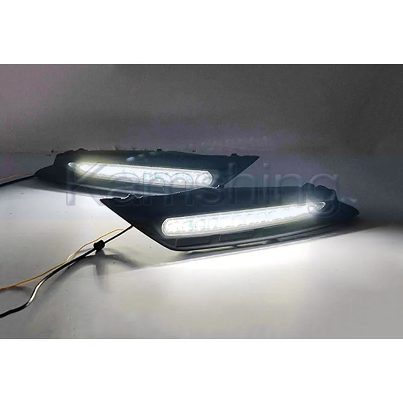 Kamshing 1 Set Modify LED Daytime Running Light DRL For Mazda 3 Axela 2020-2025 Front Foglight Foglamp Front Driving Light
