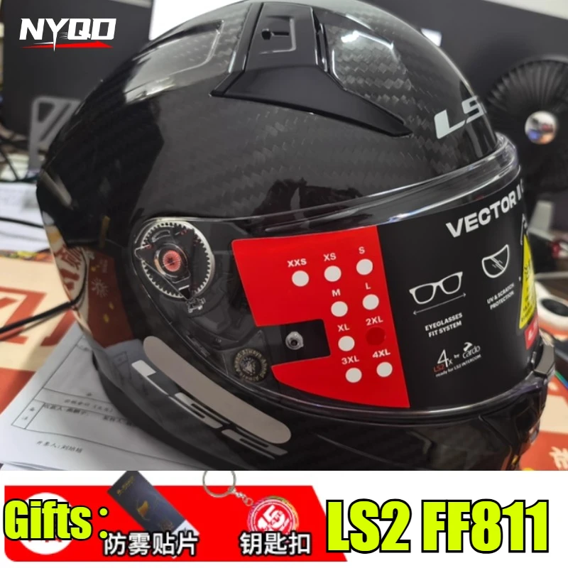 

LS2 FF811 Мотоциклетный шлем для женщин и мужчин Противотуманный двойной объектив Анфас Четырехсезонная зимняя езда casco moto talla s Voi비헬 изменений