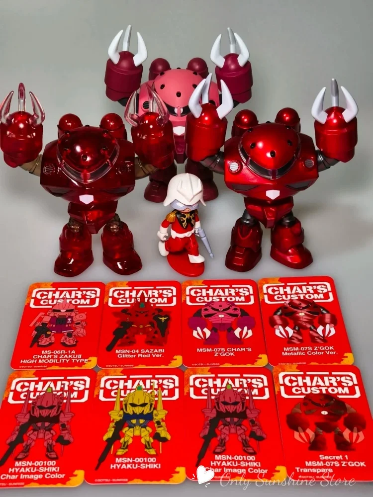 Qmsv Mini Char Sazabi Gundam Handheld Mobile Warrior Toy Trendy