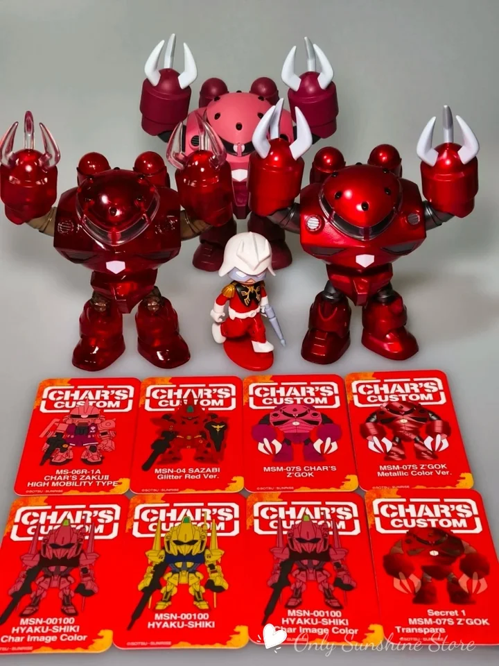 Qmsv Mini Char Sazabi Gundam Handheld Mobile Warrior Toy Trendy