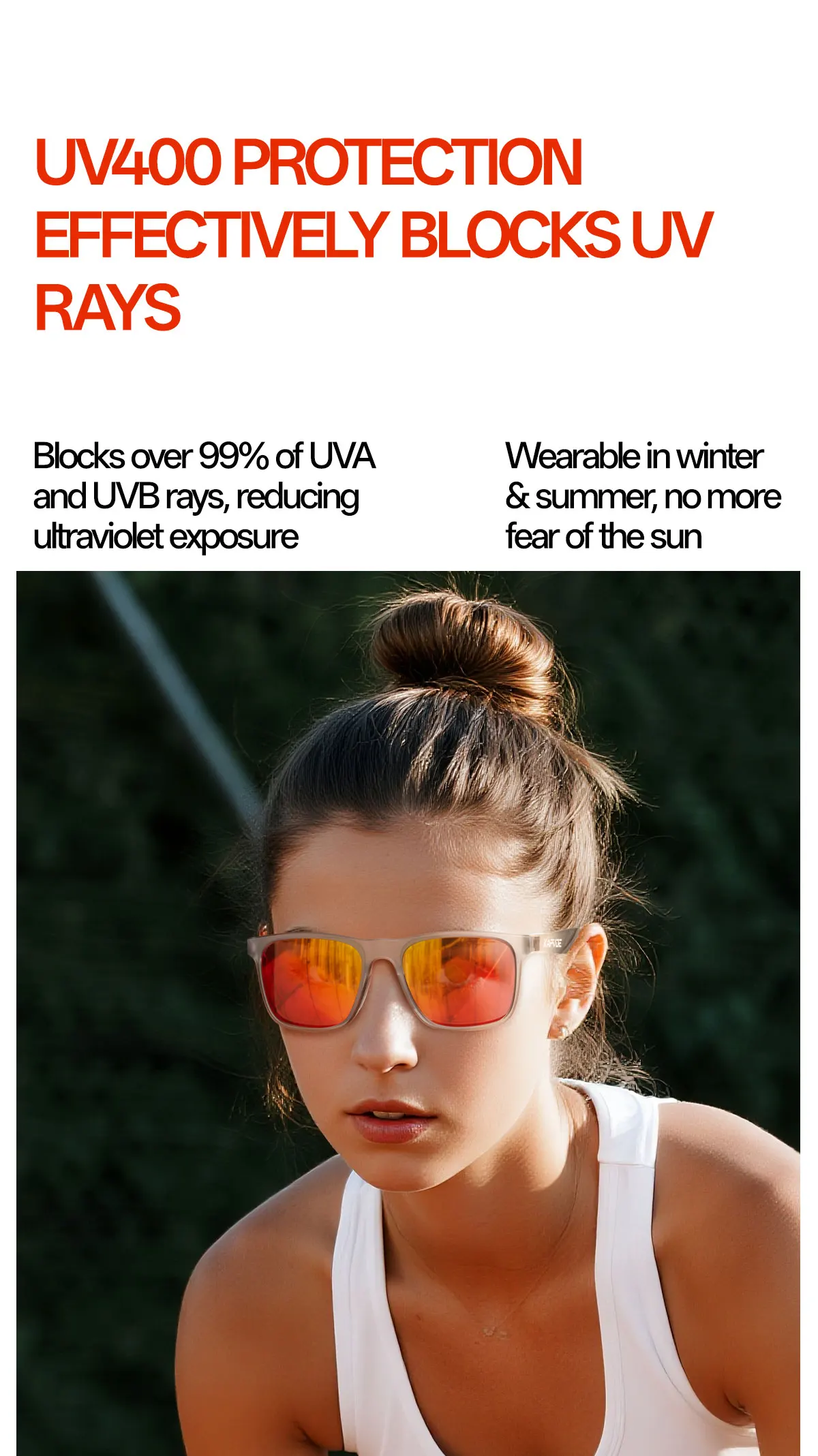 Kapvoe Neue Sport Polarisierte Sonnenbrille Männer Fahren Angeln Golf Im Freien Photochrome Gläser Laufen Frauen Wandern UV400 Brille – Detail 14