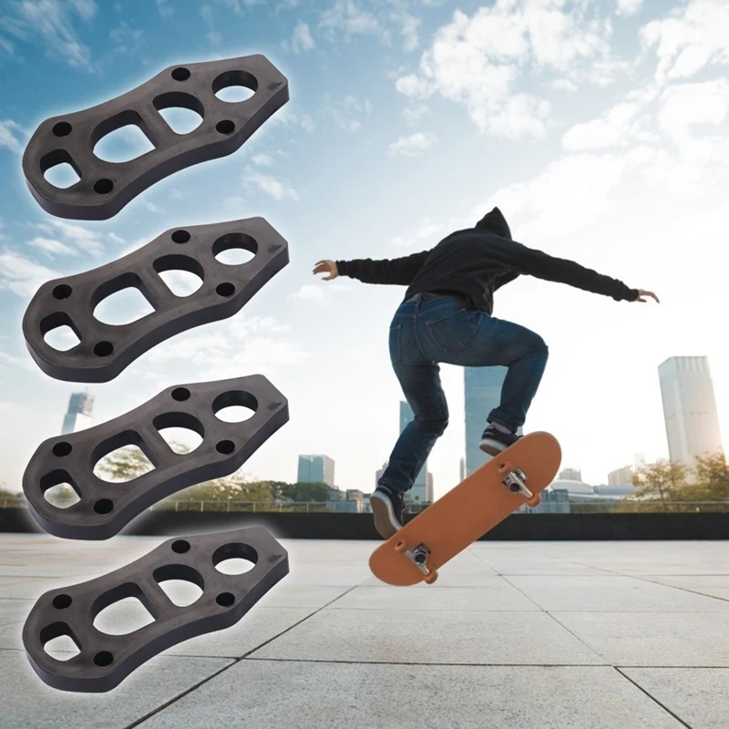 Patins de pont de planche à roulettes Cx7, 10 pièces, tampons de choc en PU noir, planche de surf