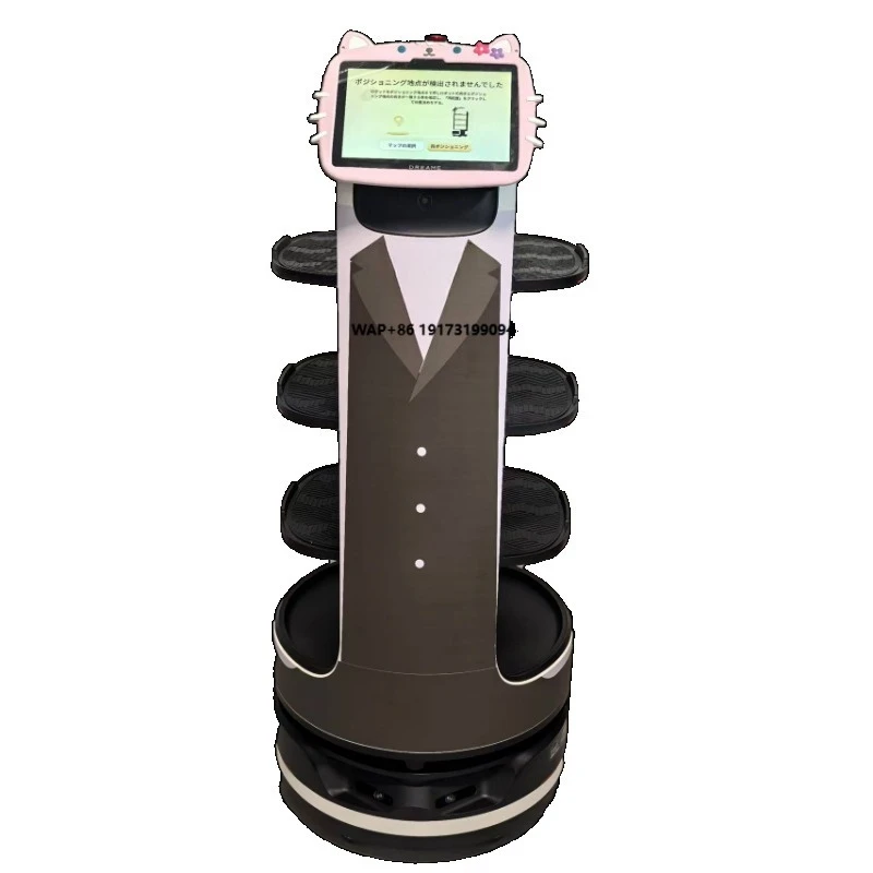 2026 Touchscreen Automatic Food Hotel Service Robot/Smart Food Delivery Robot with Auto Navigation for Restaurant