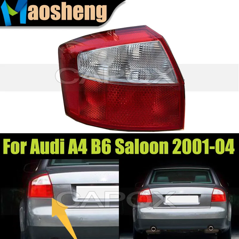 

Rear Bumper Taillight Taillamp For Audi A4 B6 Saloon 2001 2002 2003 2004 Rear Stop Brake Tail Light 8E5945217/8E5945218
