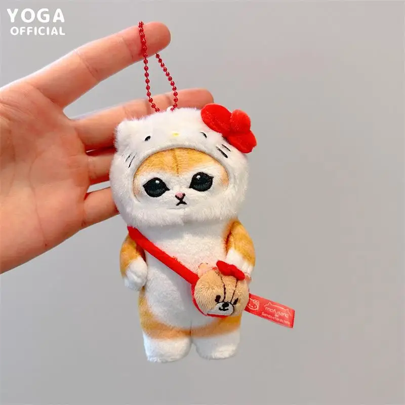 Newest Sanrio Cute Kuromi Hangyodon Plush Toys Kawaii Cinnamoroll Cat Cosplay Mofusand Japanese Anime Keychain Pendant girl Gift