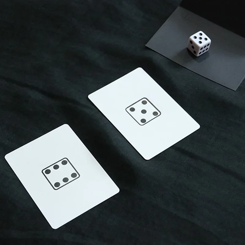 Prediction Dice Card by J.C Magic Tricks Close-up Street Illusions Gimmicks Mentalism Props Predict Any Number on Die Card Magia
