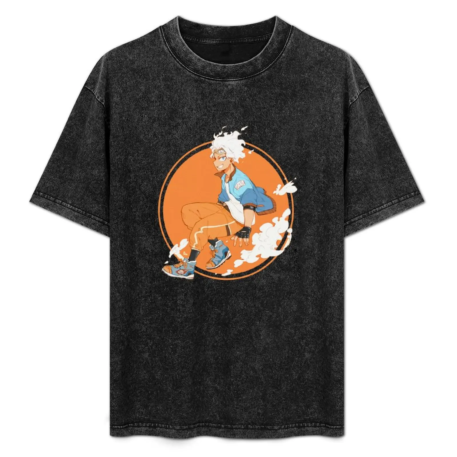 

Oboro Shirakumo Anime Sticker T-Shirt Work Comfort T-Shirt for Men
