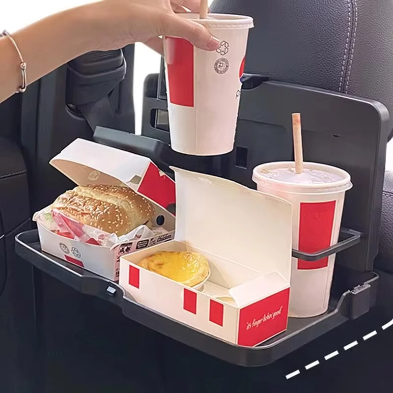 Car Back Seat Tray Table Foldable Car Backseat Table And Organizer Car Work Dining Table Food Tray Portable Auto Food And Drink