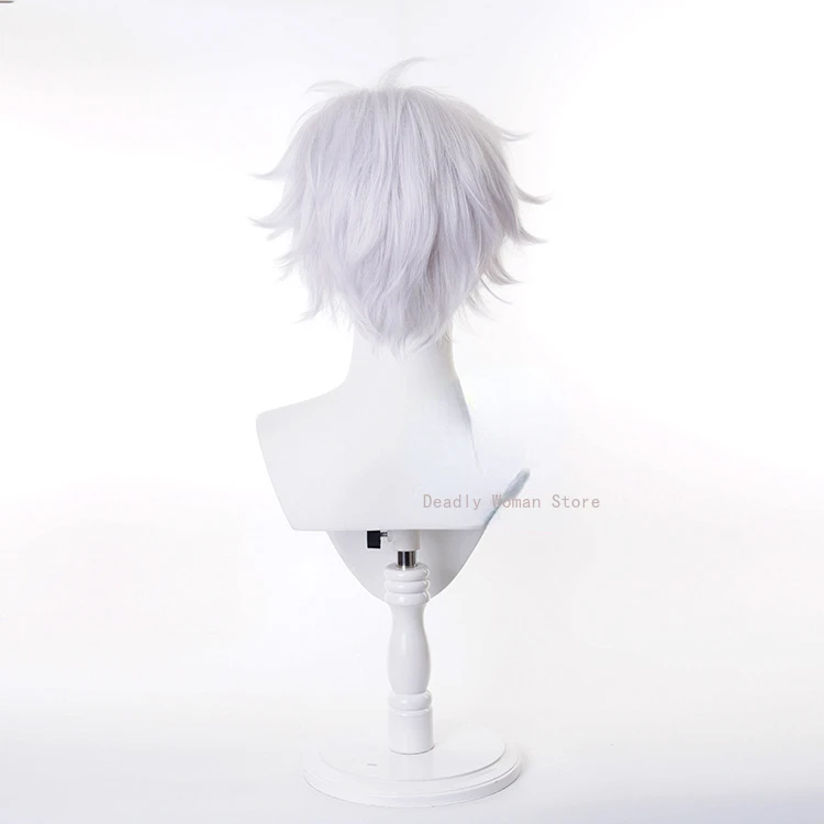 Jujutsu Kaisen Gojo Satoru Cosplay Wig High Temperature Silk Rose Inner Mesh Wig Halloween Party for Women