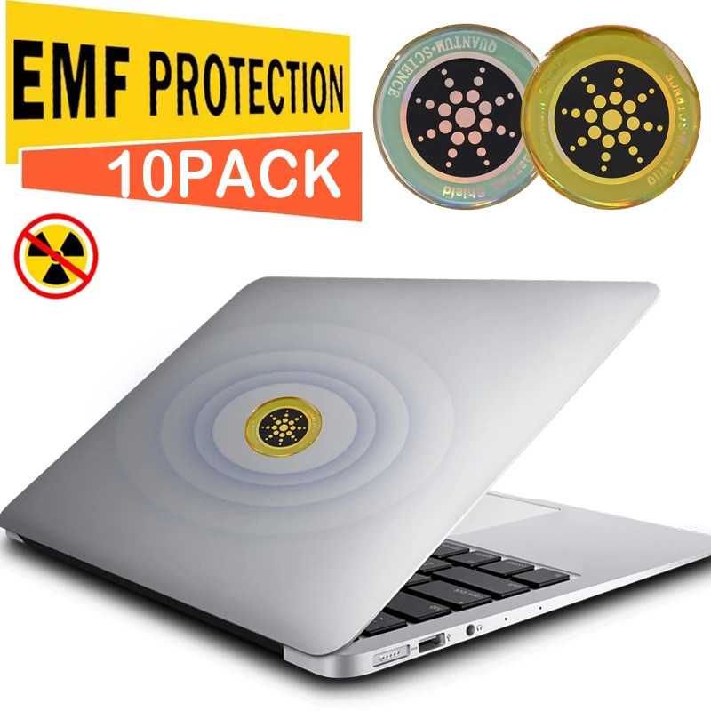 1-10Pcs Anti-Radiation Metal Sticker for Mobile Phone PC Laptop IPad Refrigerator Universal Radiation EMF Protector Stickers