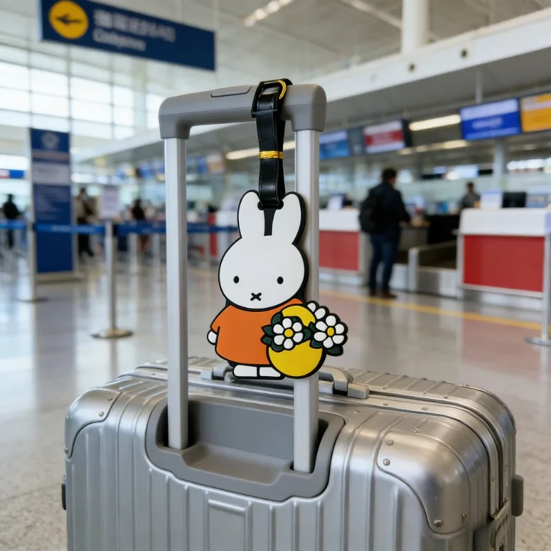 

Hot Cartoon Miffy Series Luggage Tag Cartoon Character Creativity Exquisite PVC Boarding Pass Suitcase Pendent