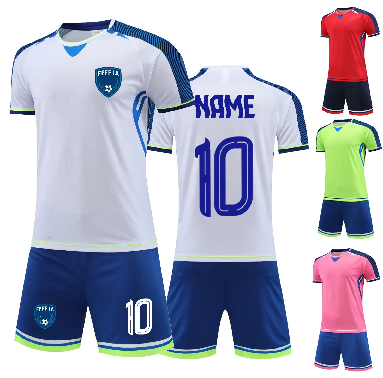 

Customized Soccer Uniforms Football Training Clothing Adults Kid Clothes Short Sleeve Print Men Boys Girls Soccer Clothes Sets