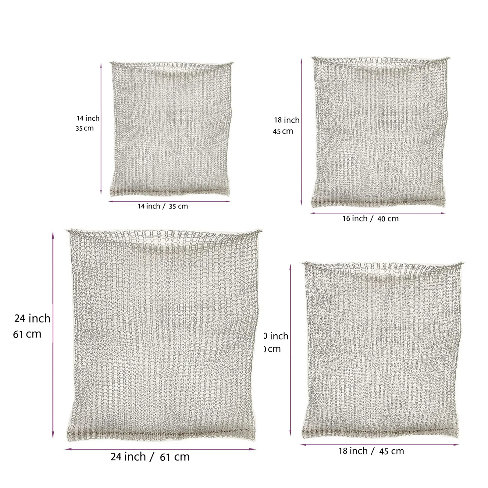 Plant Root Basket Dense Mesh Underground Metal Mesh Bag Preventing Burrowing Animals Gopher Vole Wire Speed Basket for Peanuts