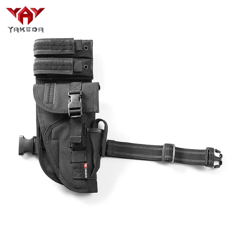 

YAKEDA Tactical Leg Drop Holster with Magazine Pocket Adjustable and Detachable Leg Drop Bag