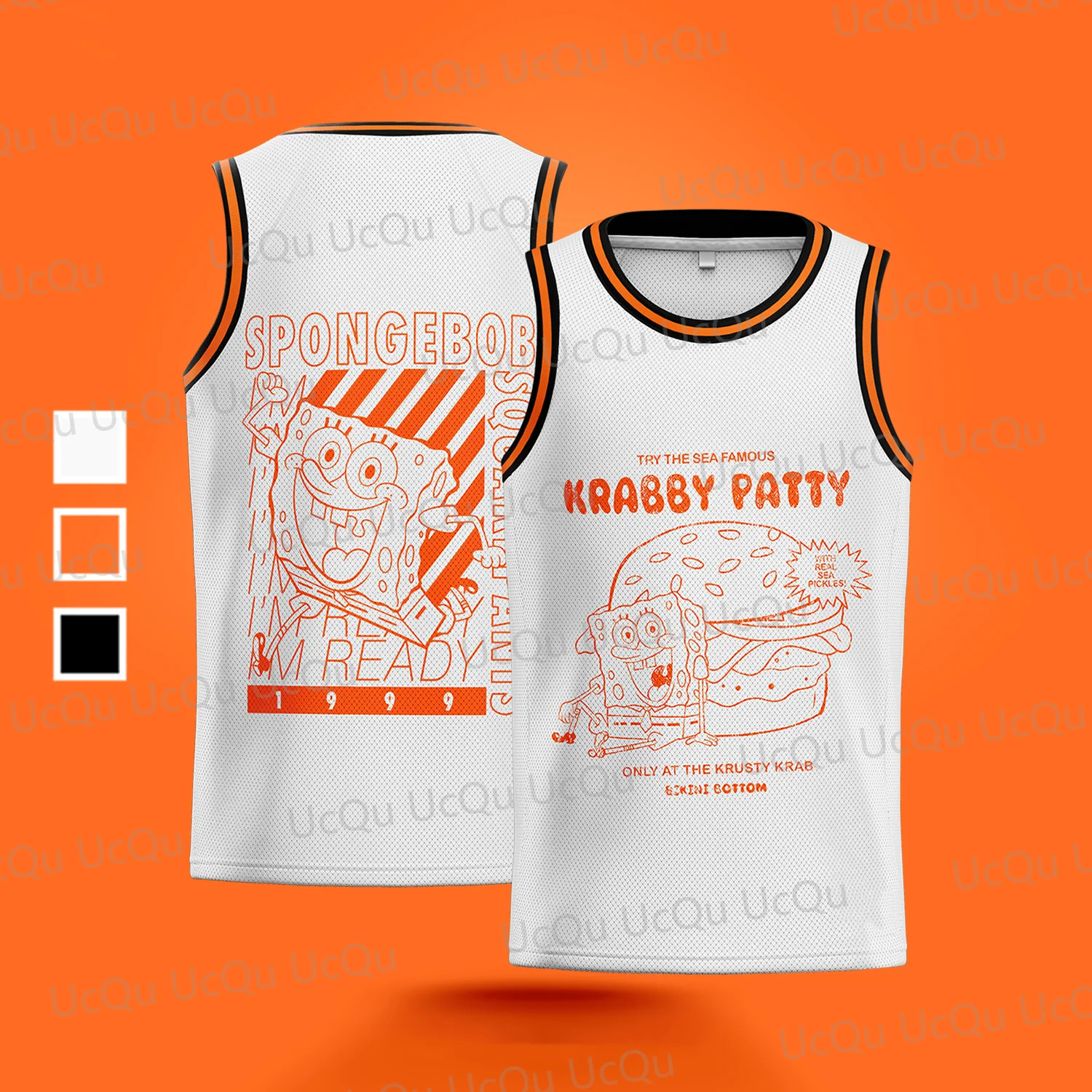 2024 New Arriavl Summer Spongebob Pie Star Warrior Specially Design Basketball Jersey Cosplay Tank Tops For Adult/Kids Vest